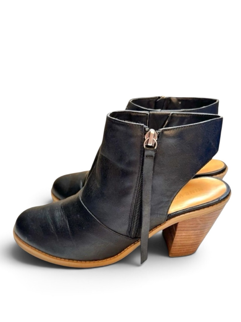 Nine West Livia Black Sling Back Bootie